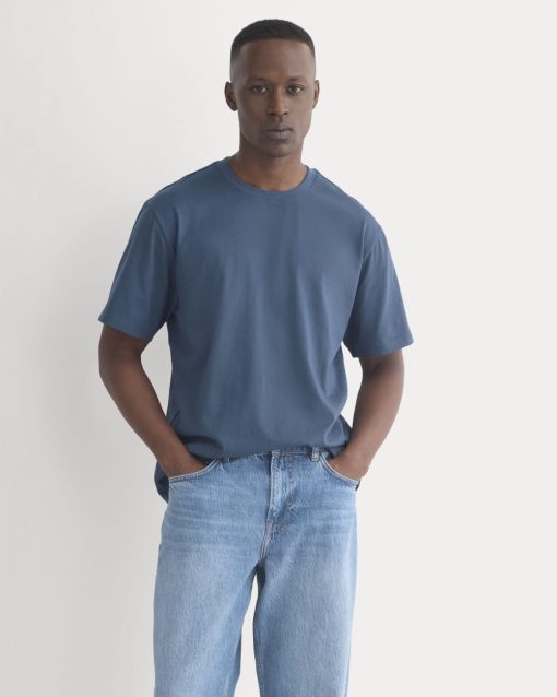 Archive Standard-Fit Cotton Crew | Midnight Navy