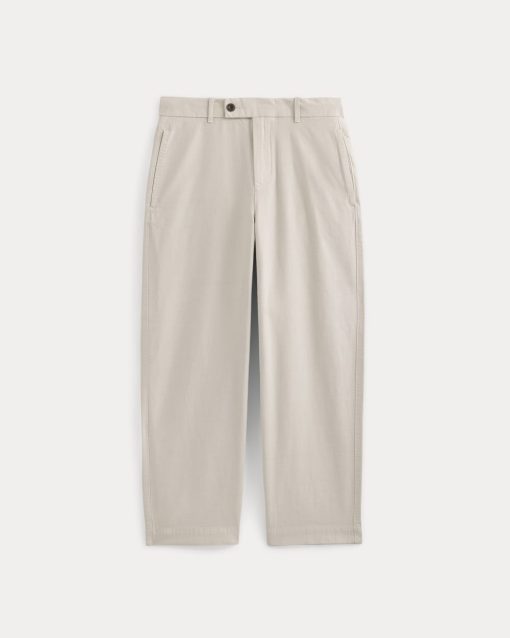 Alternative view of Cropped Slub Trouser | Peyote